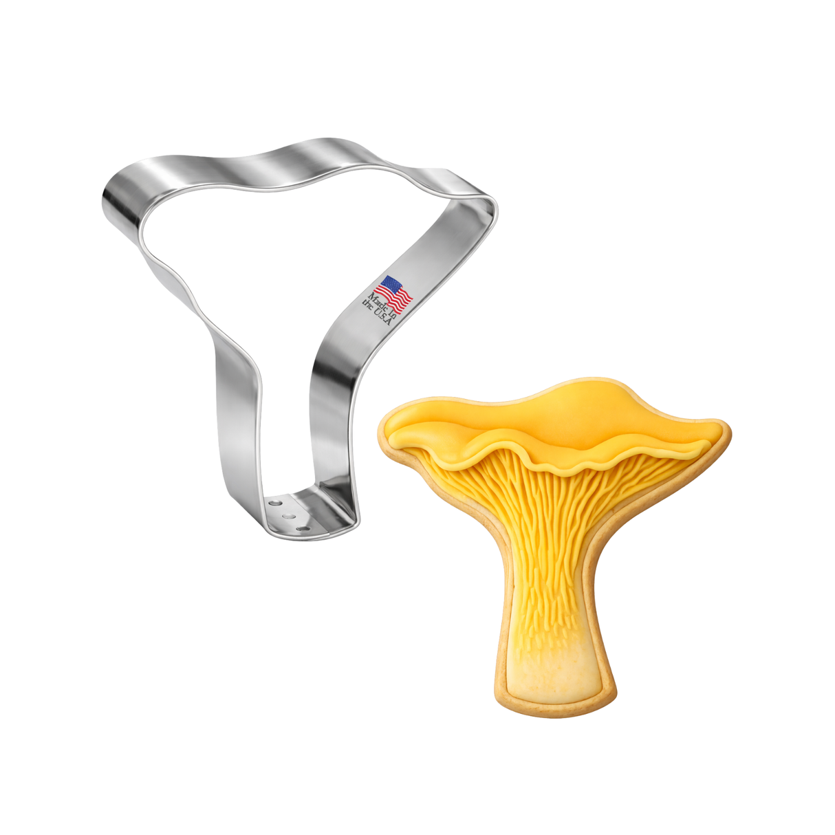 Chanterelle Mushroom Cookie Cutter 3.25" B0999