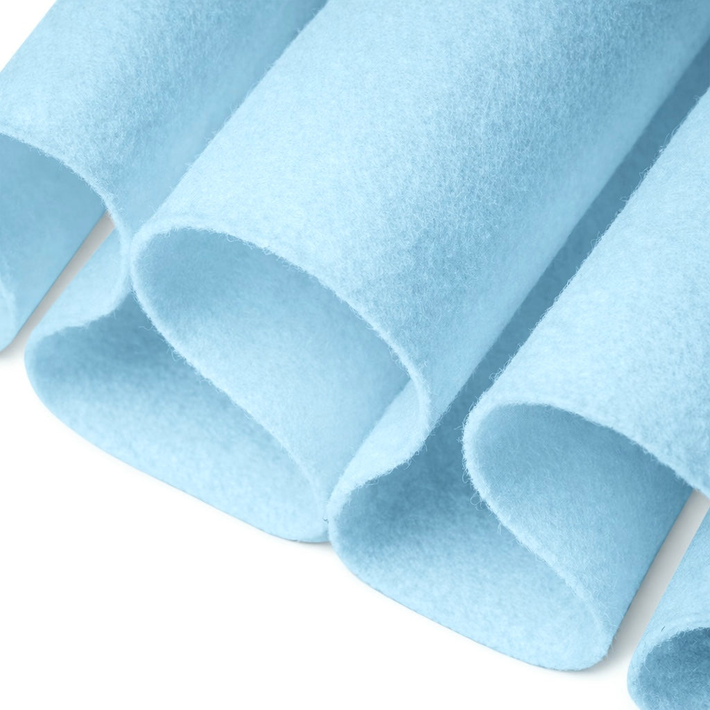 Acrylic Felt Fabric Baby Blue 72" Wide 1.6mm