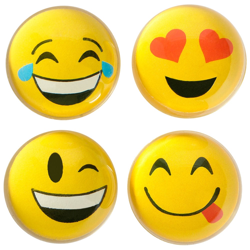 Emoticon Hi-Bounce Balls (1 DZ)