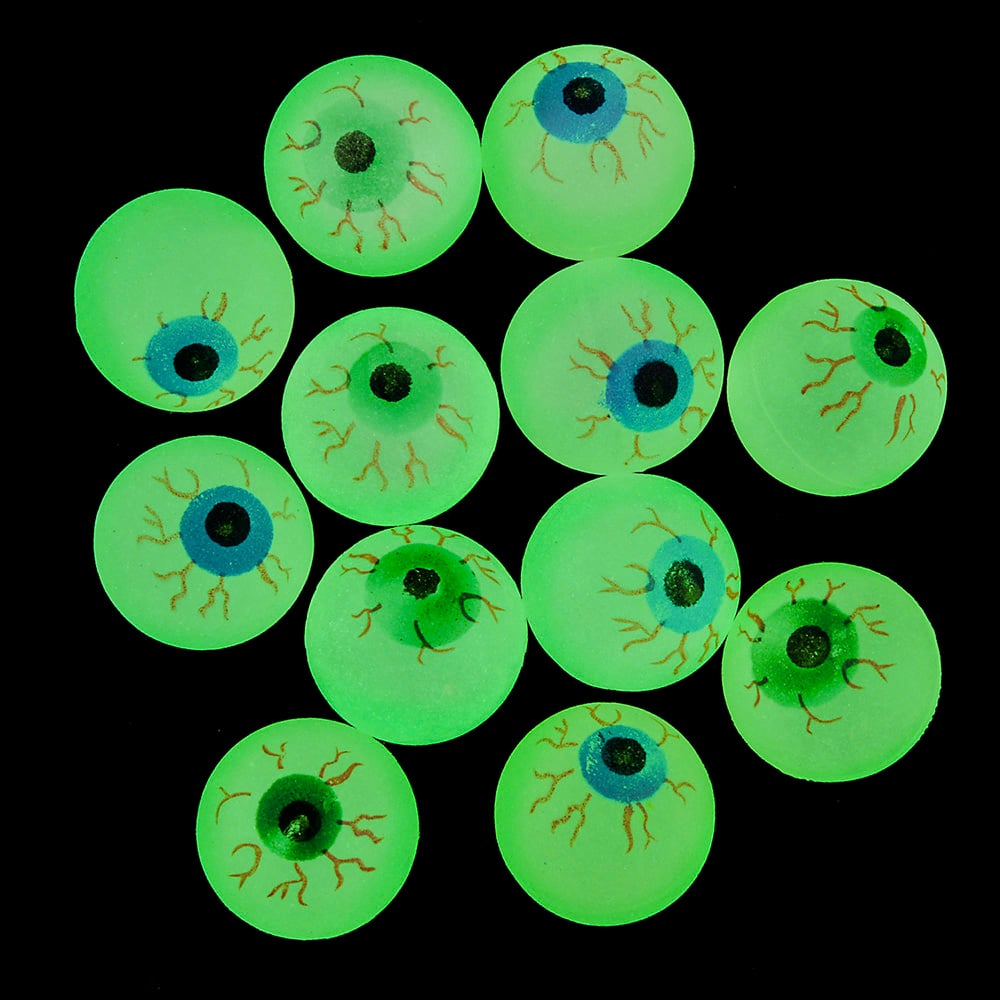 Glow-In-Dark Eye Hi-Bounce Ball (1 DZ)