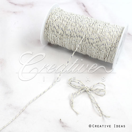 Baker's Twine W/Metallic Trim-200 Yds (Silver)