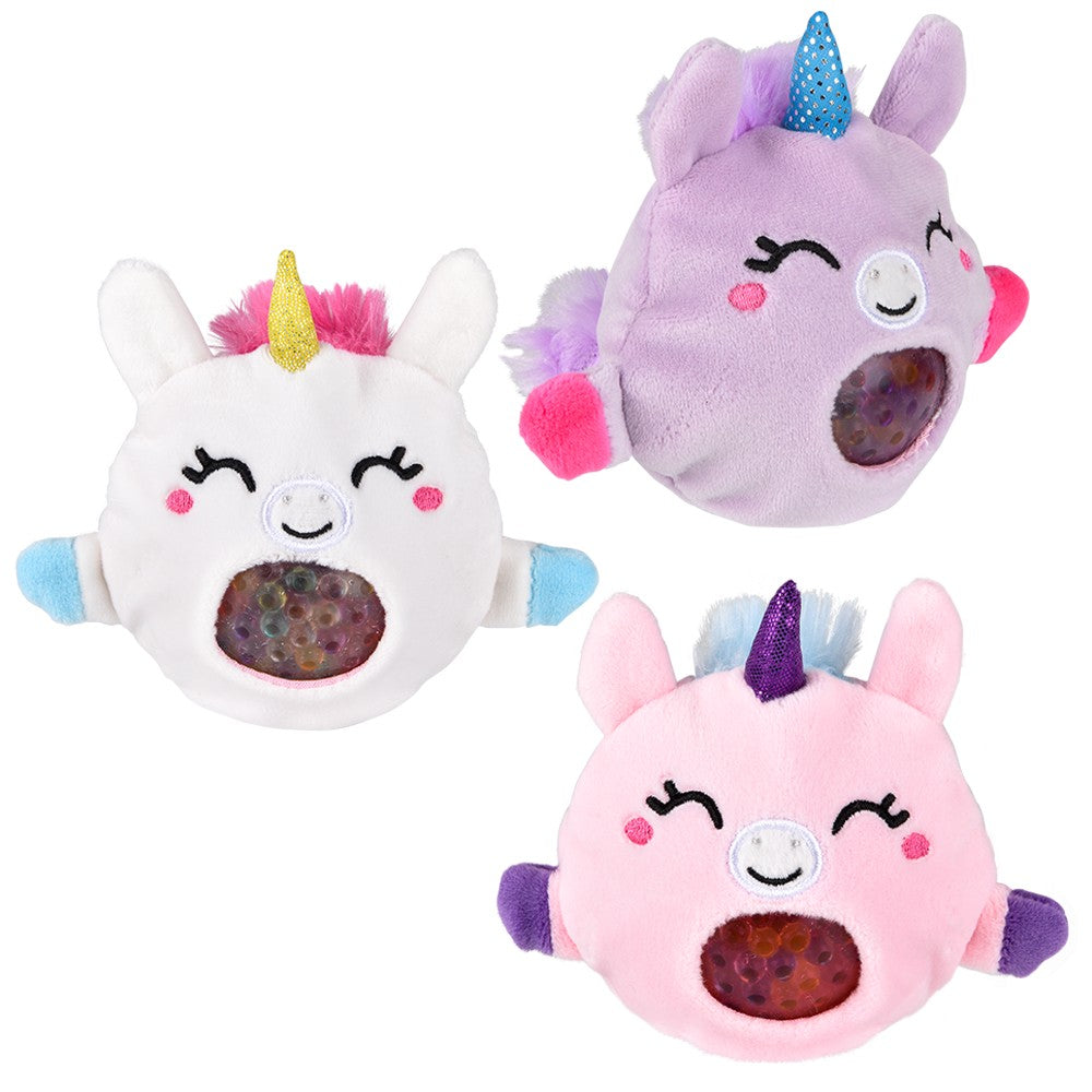 Unicorn Squeezy Bead Plush Ball (12 Pc Display)