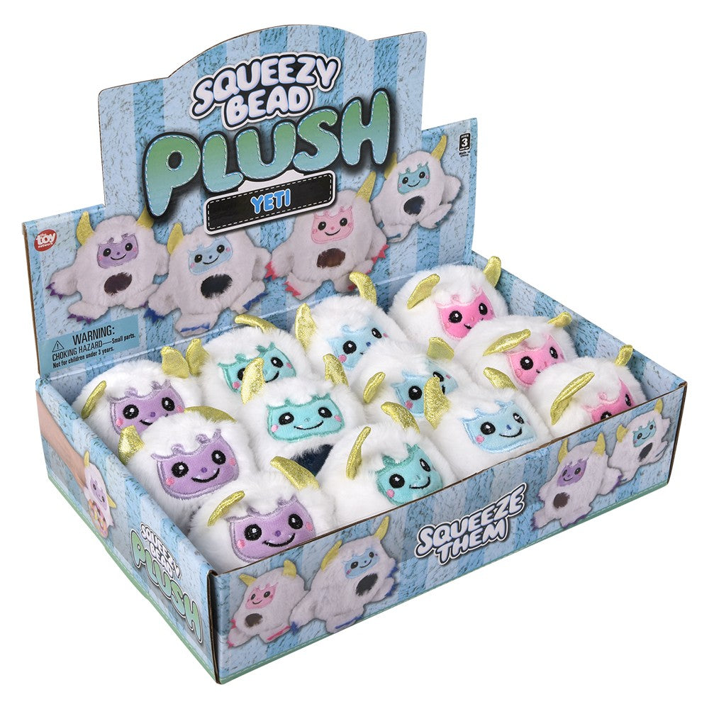 Yeti Squeezy Bead Plush Ball (12 Pack Display)