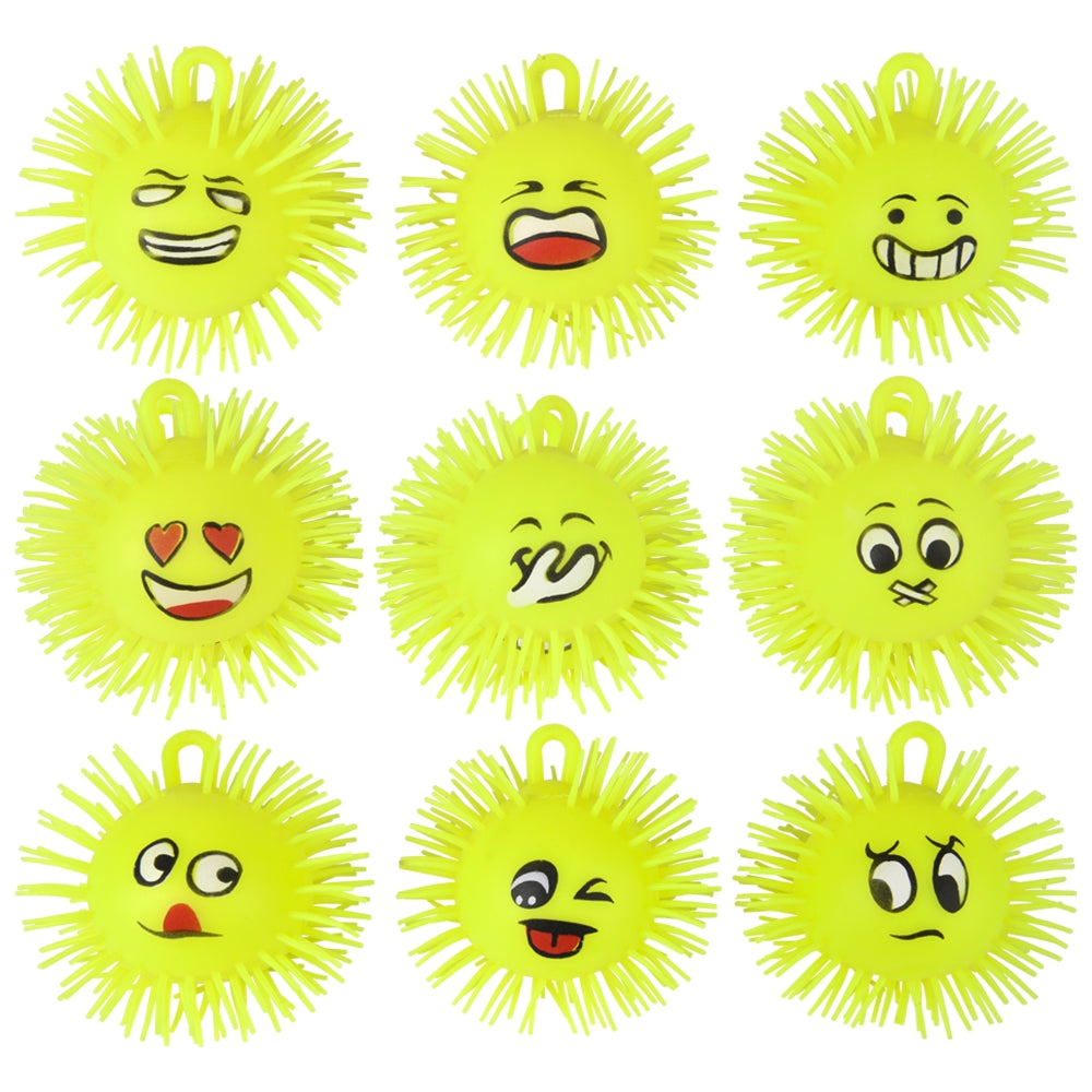 Light-Up Emoticon Puffer Ball (1 DZ)