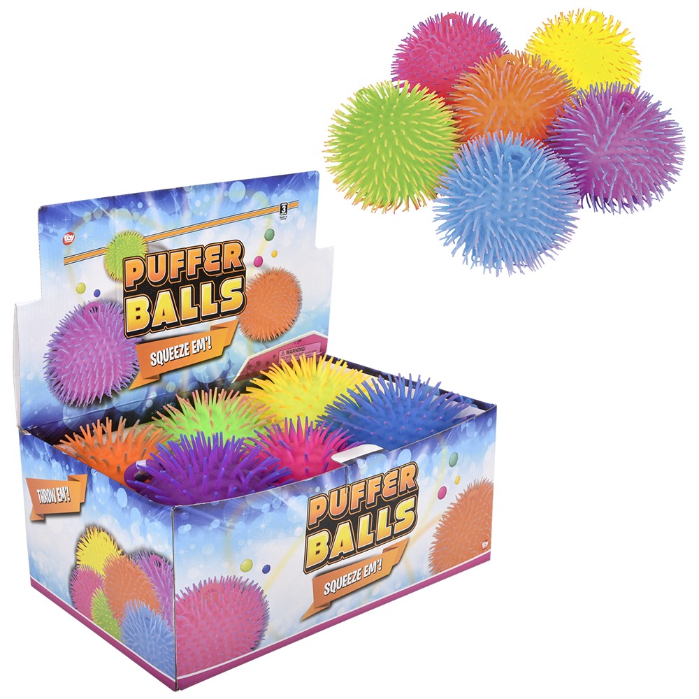 Puffer Ball 9" Two-Tone Fidget Ball (1 DZ)