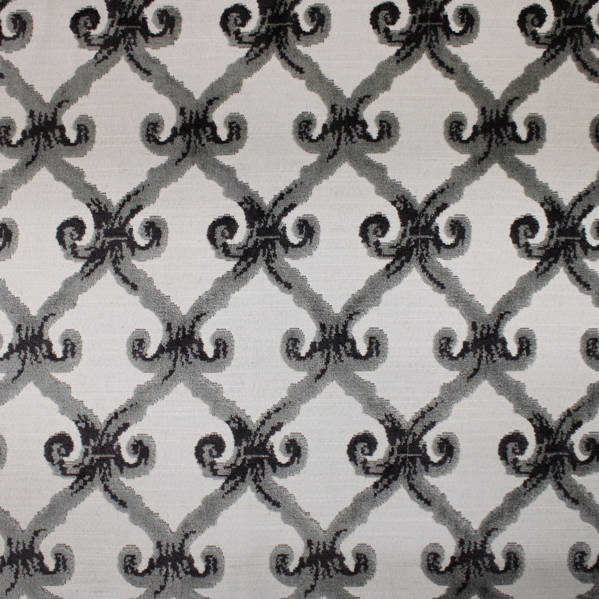 Barlet Traditional Cut Velvet Fabric - Linen Look, 56" Width (1 Yard)