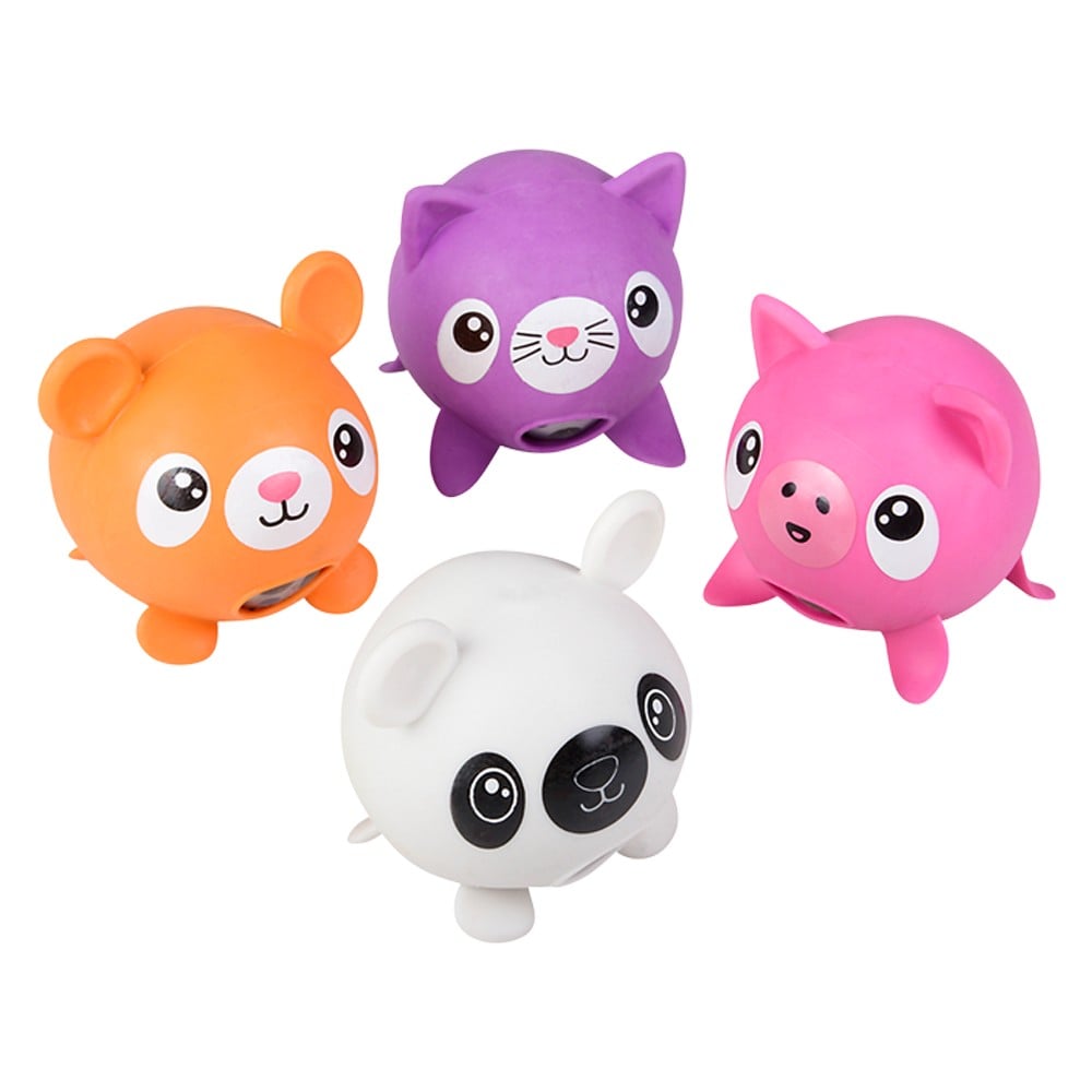 Squeezy Bead Animal Ball 3" (12 Pc Display)