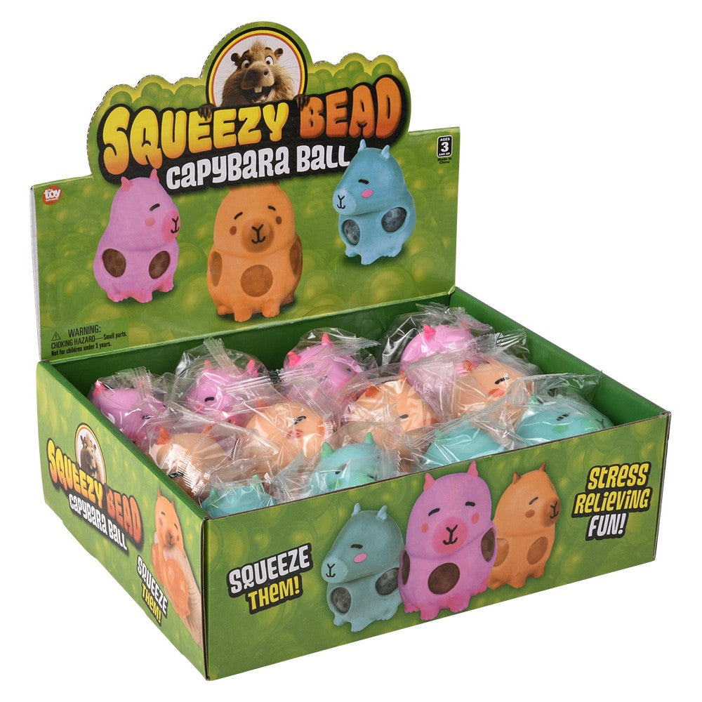 Capybara Squeezy Bead Ball (1 Dozen)
