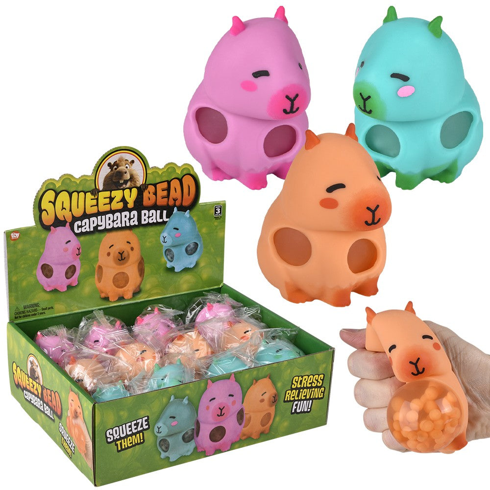 Capybara Squeezy Bead Ball (1 Dozen)
