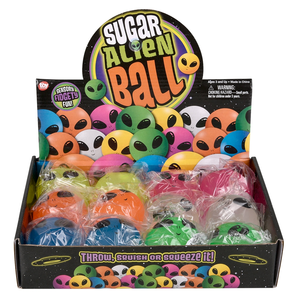 Squeezy Alien Sugar Ball (12 Pc Display)