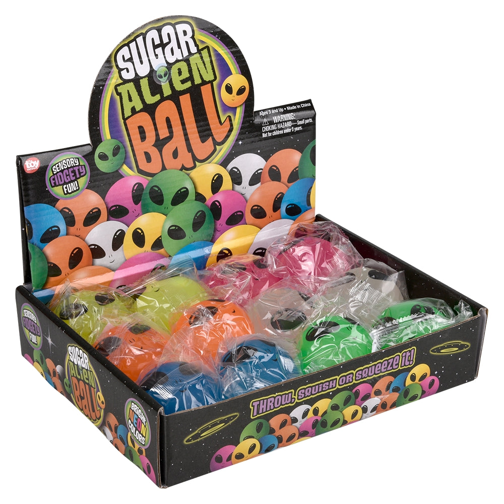 Squeezy Alien Sugar Ball (12 Pc Display)