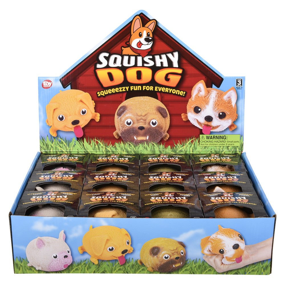 Squish And Stretch Puffy Dog (12 PC Display)