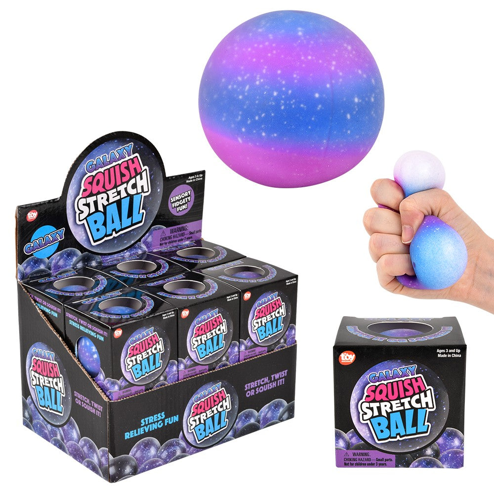 Galaxy Yummy Ball Squish & Stretch (12 Display)