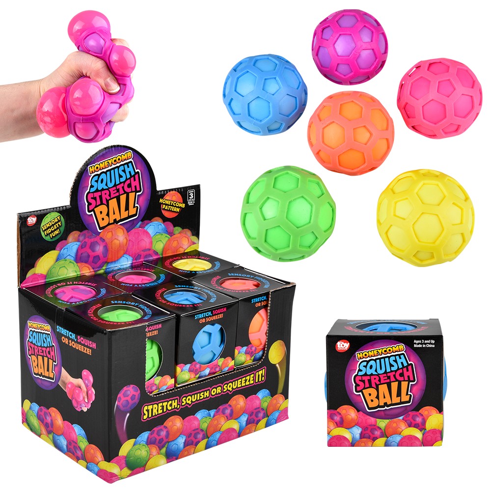 Honeycomb Ball Squish & Stretch 3" (1 DSP)
