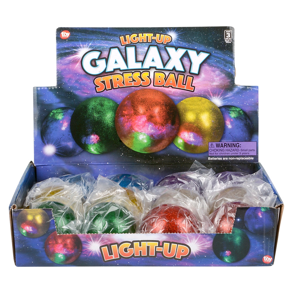 Light-Up Galaxy Squeeze Ball (1 DZ)