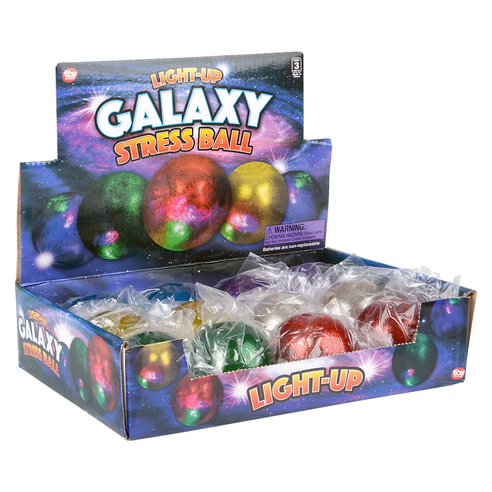 Light-Up Galaxy Squeeze Ball (1 DZ)
