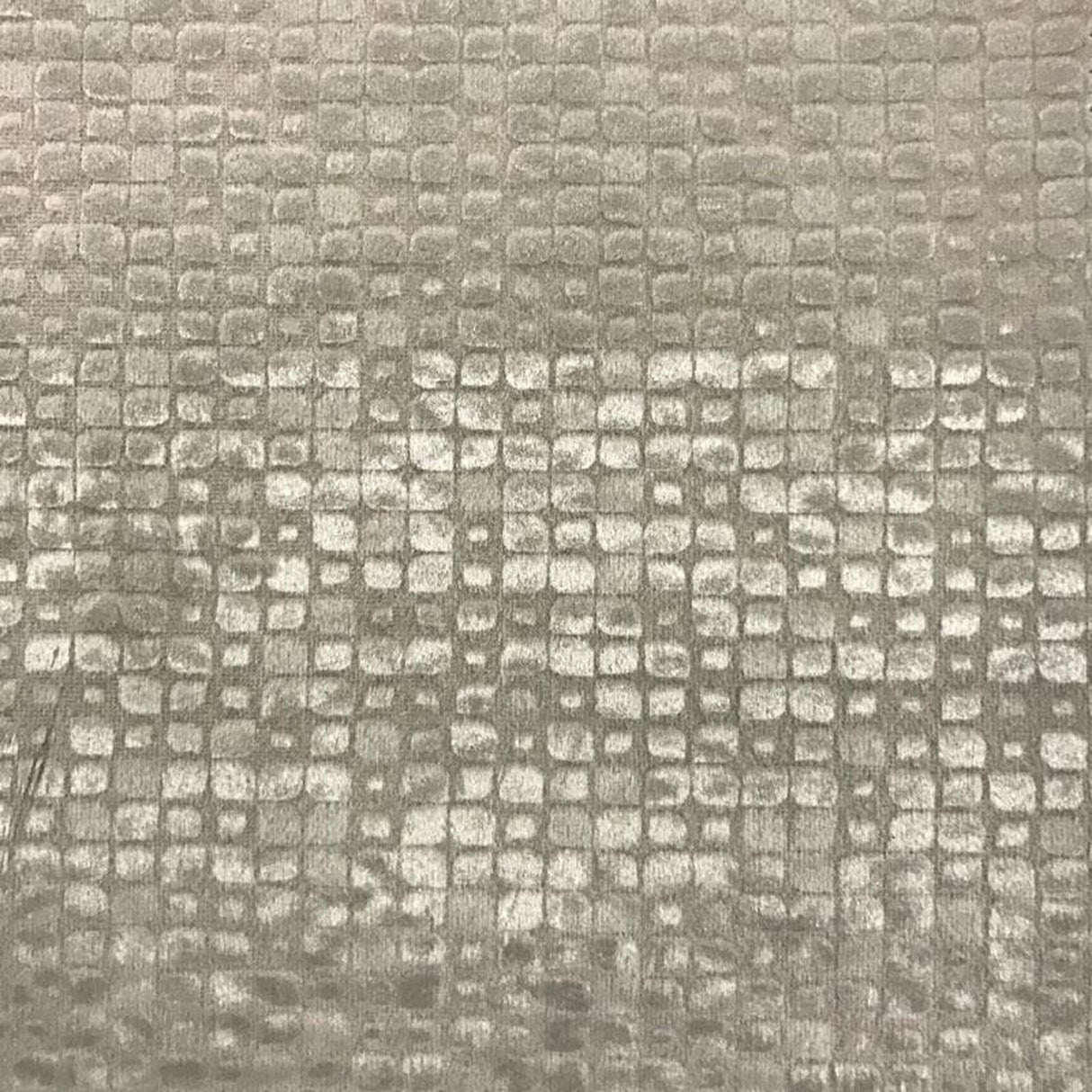 Baxter Embossed Velvet Fabric - Brick-Like Pattern, 57" Width (1 Yard)