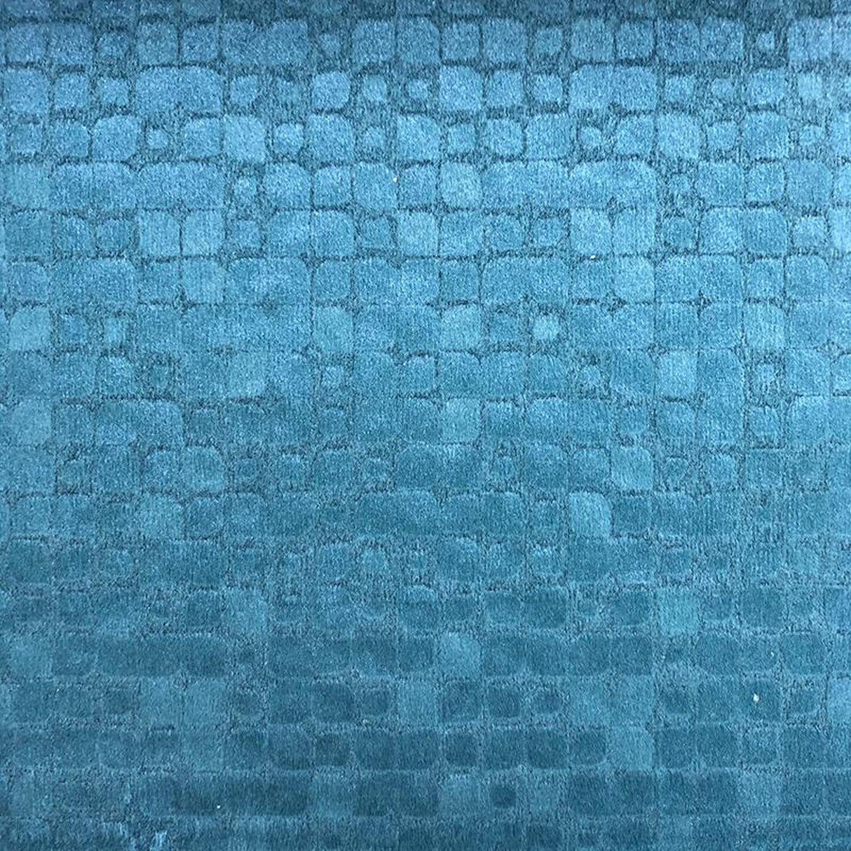 Baxter Embossed Velvet Fabric - Brick-Like Pattern, 57" Width (1 Yard)