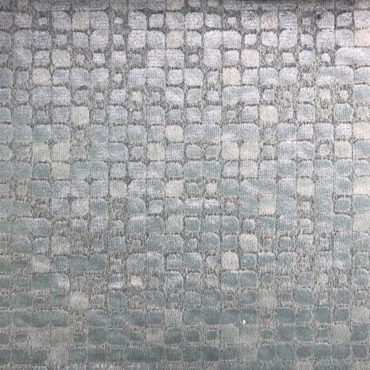 Baxter Embossed Velvet Fabric - Brick-Like Pattern, 57" Width (1 Yard)
