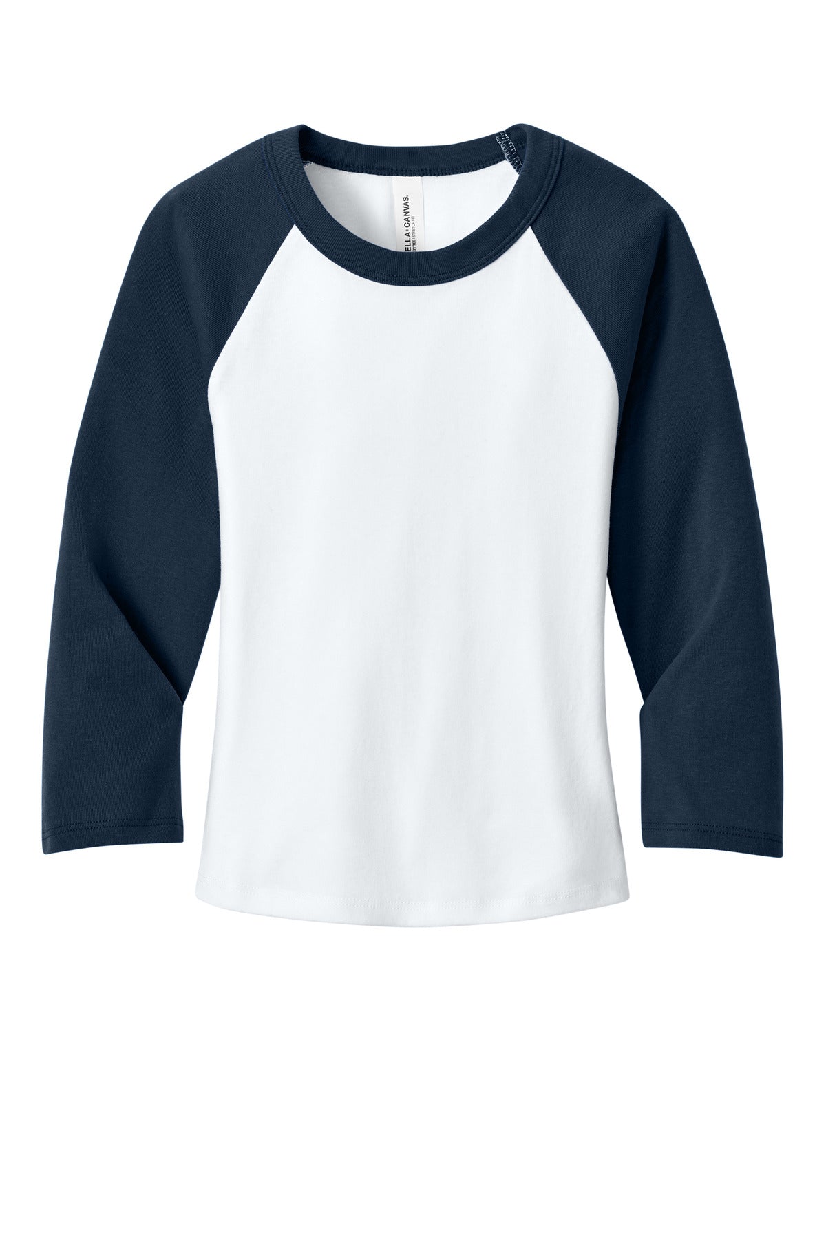 BELLA+CANVAS® Women's Micro Rib 3/4 Raglan Baby Tee