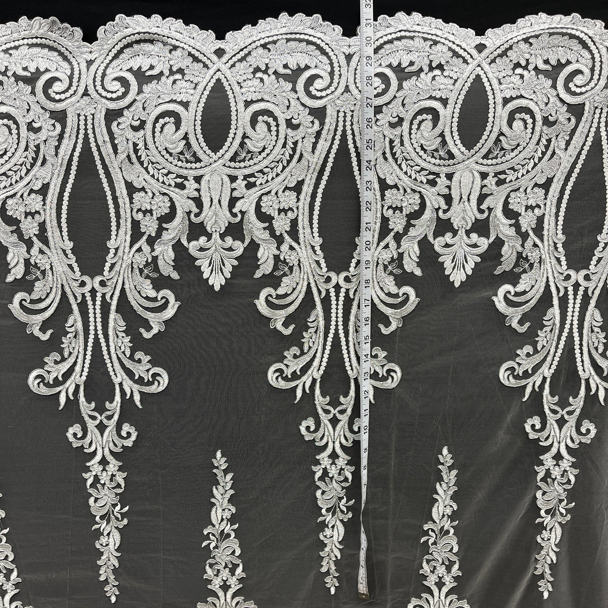 Embroidered Bridal Lace Fabric