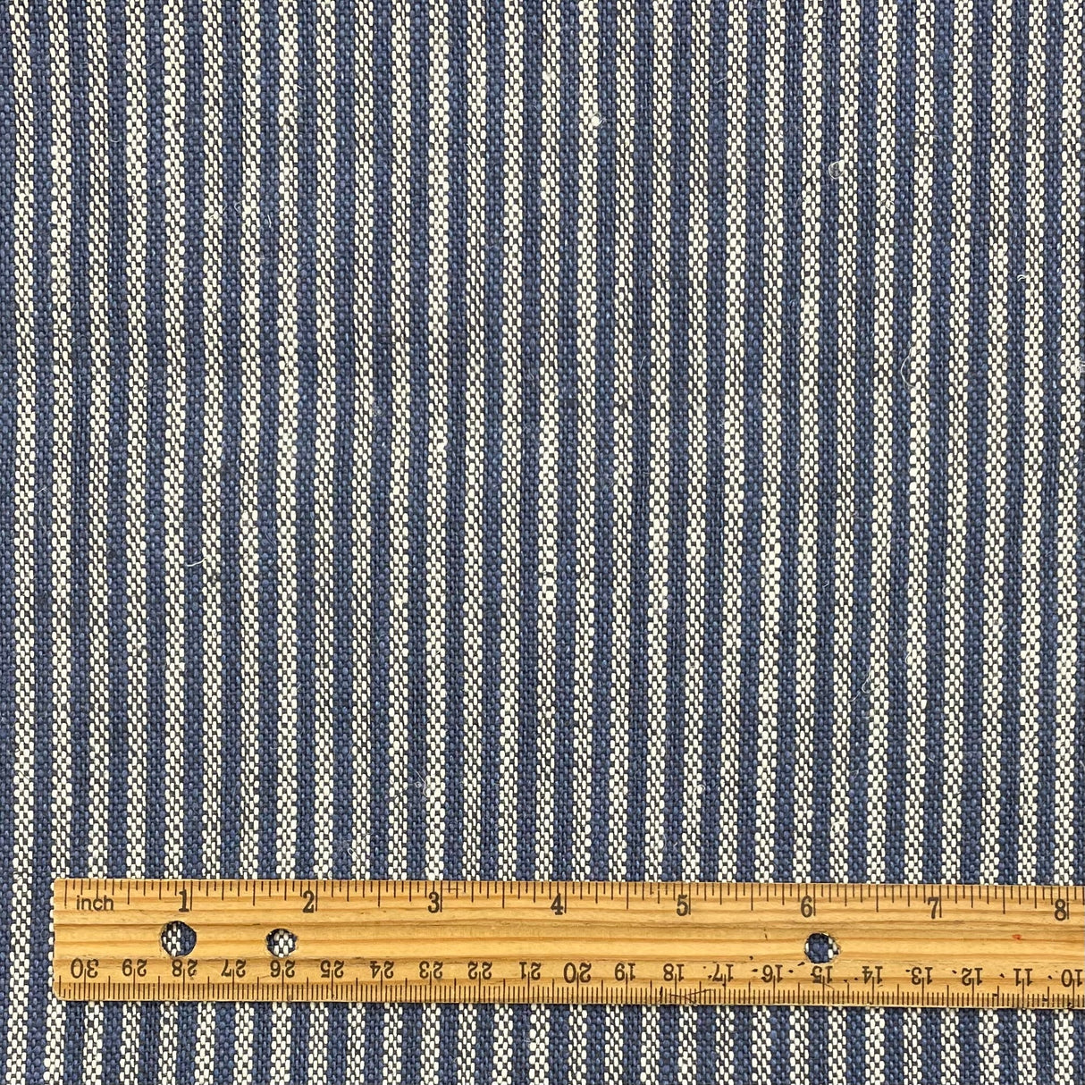 Pure Linen Yarn-Dyed Stripe Indigo