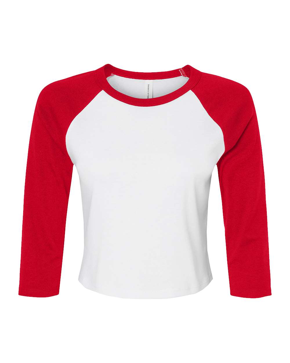 BELLA+CANVAS® Women’s Micro Rib 3/4 Raglan Baby Tee