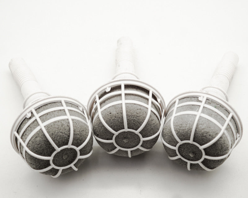 7" White Foam Bouquet Holder – Pack of 6