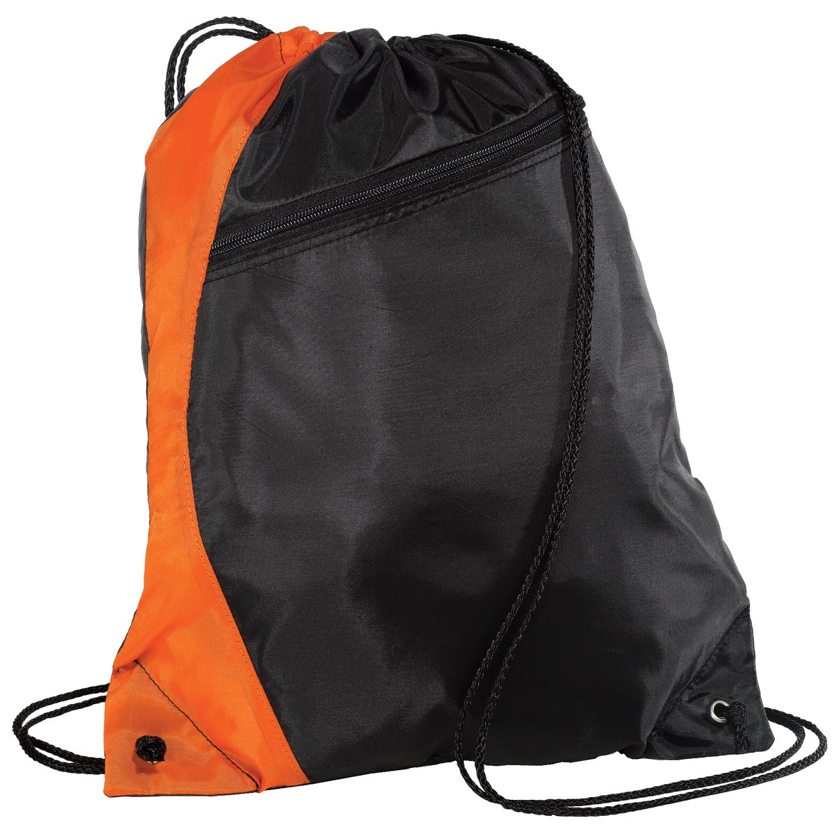 Port Authority® Colorblock Cinch Pack with Zipper Pocket