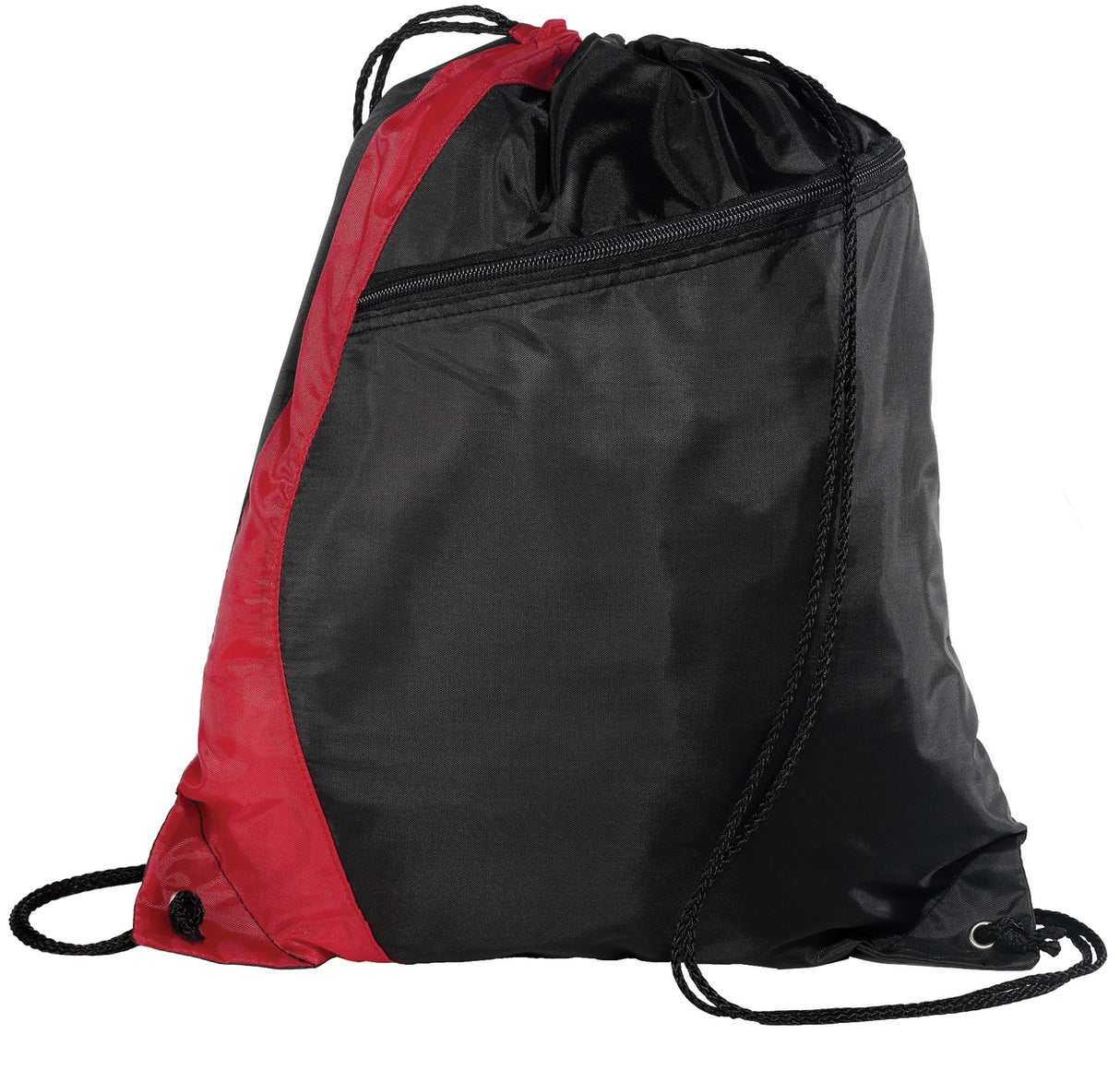 Port Authority® Colorblock Cinch Pack with Zipper Pocket