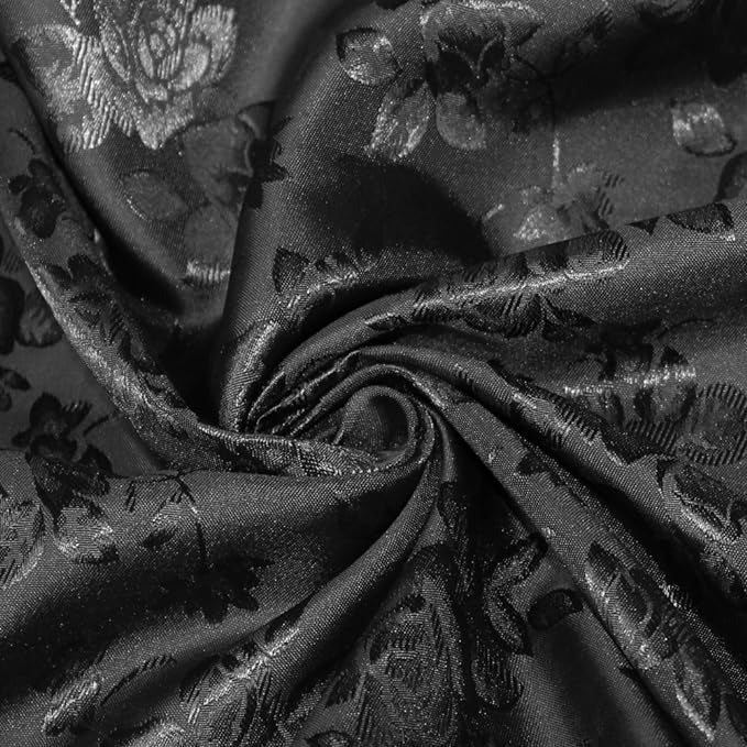 Floral Jacquard Satin Fabric - Floral Woven Brocade, 60" Width