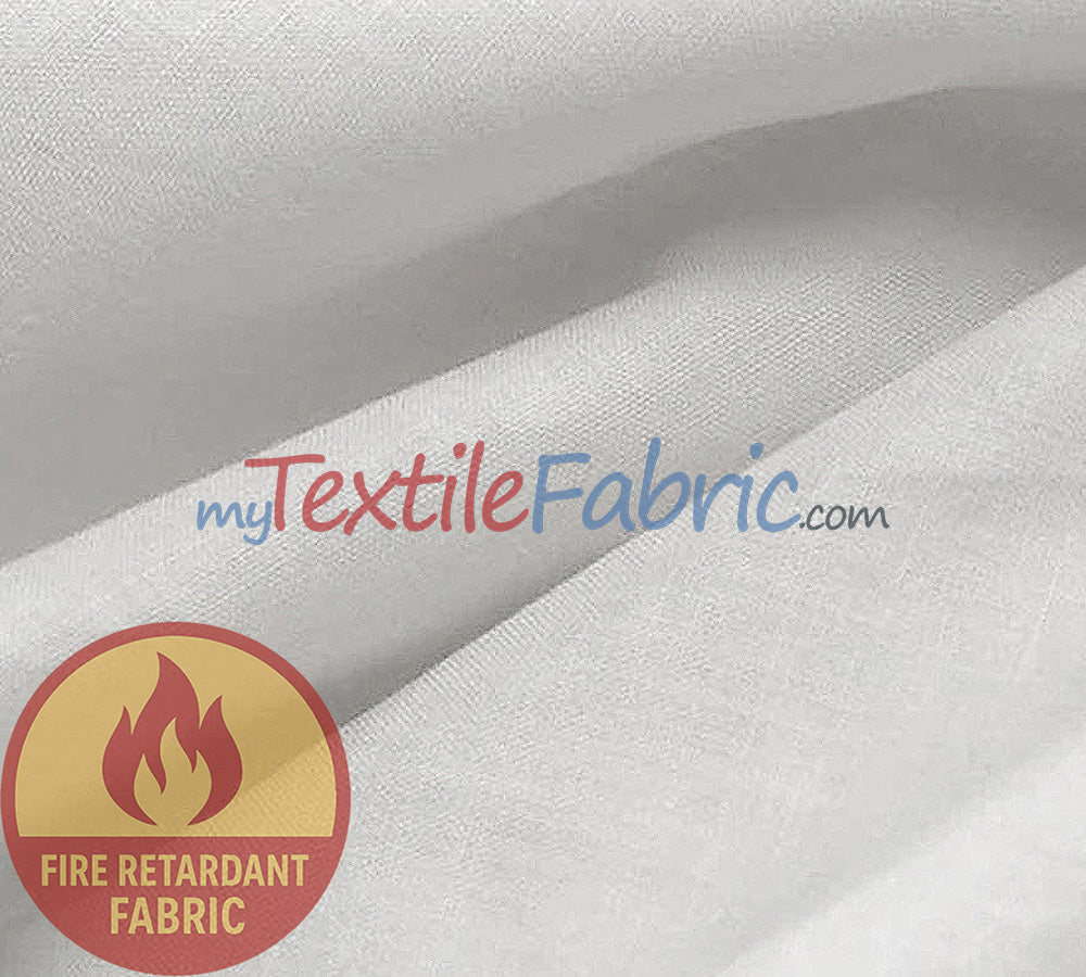 120 Inch Fire Retardant Bleached White Muslin Cotton Fabric - Bleached White, 120" Width (By The Yard)