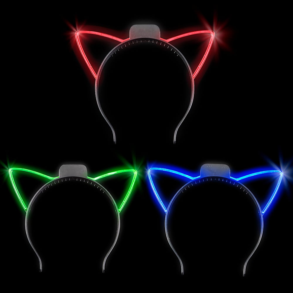 LED Cat Ear Headband (1 DZ)