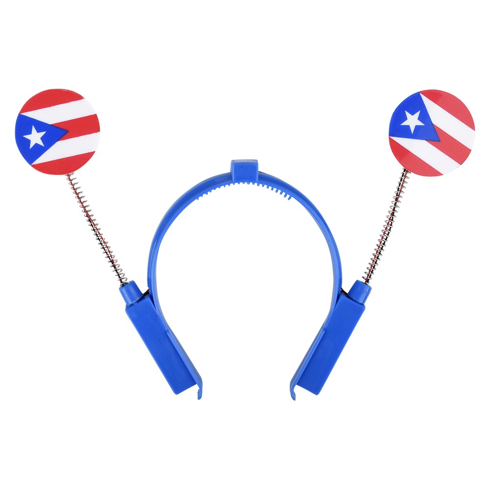 Light-Up Puerto Rican Flag Boppers (1 DZ)