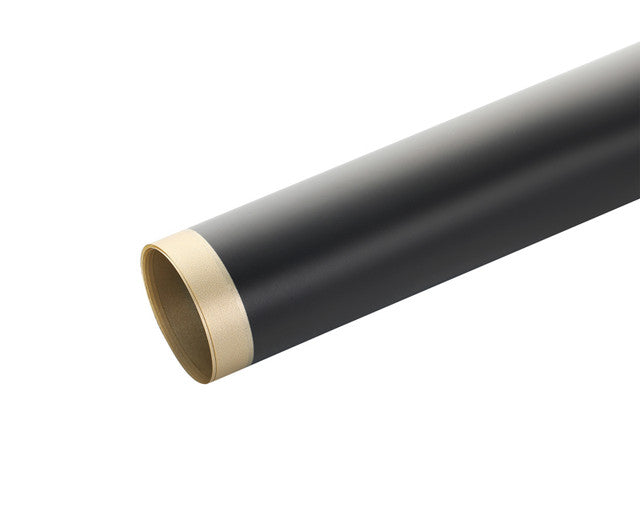 22.8" x22.8" Gold Metallic Edge Black Flower Bouquet Wrapping Paper - Set of 20 Sheets