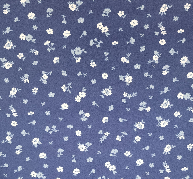 Brushed DTY 1D1276 Polyester Fabric - Navy, 58/59" Width