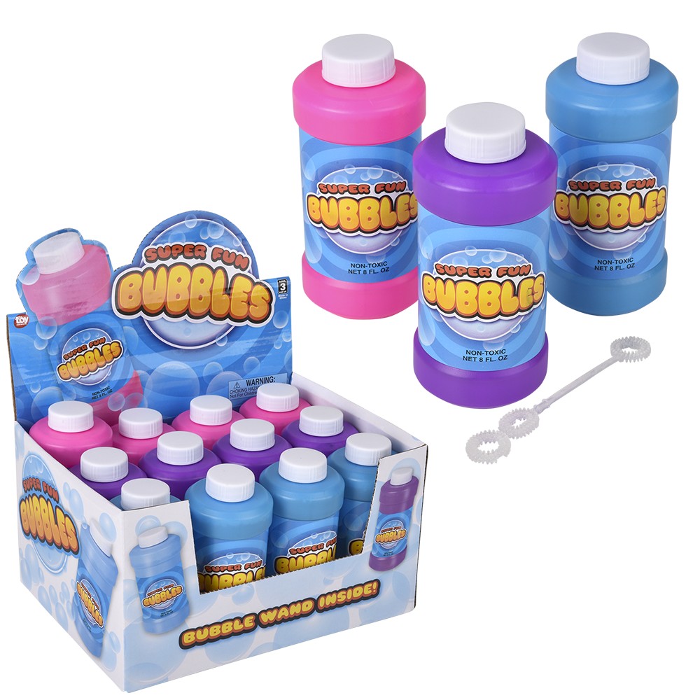 Bubble Bottle 8oz (12 Pc Display)