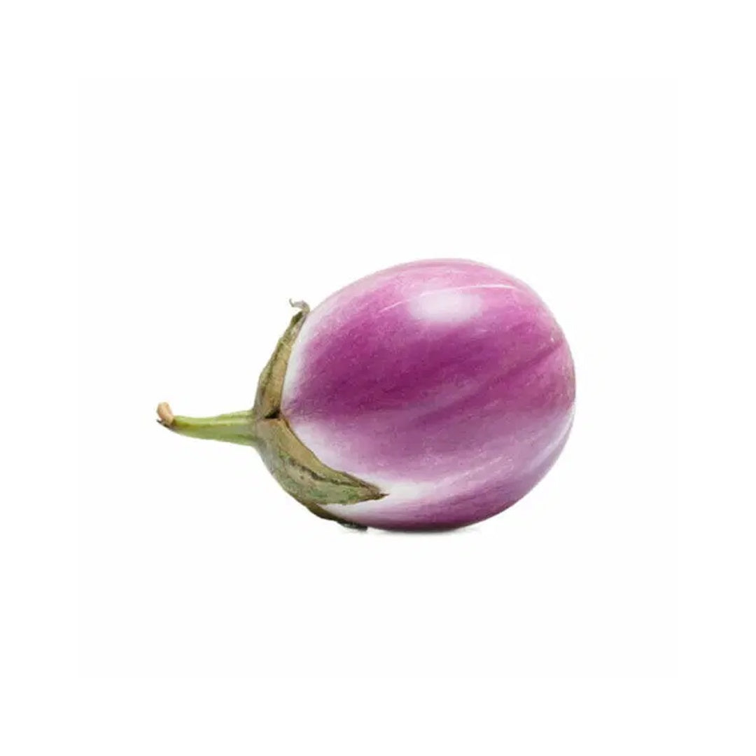 Round Purple Eggplant Seeds Thai Baby Eggplant Indian Eggplant Seeds Non GMO Organic Treevales