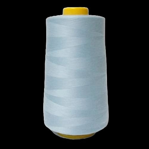 6000 Yard Sewing Thread Spun Polyester Fabric - All Purpose Overlock Cone, Baby Blue, 6000 Yards