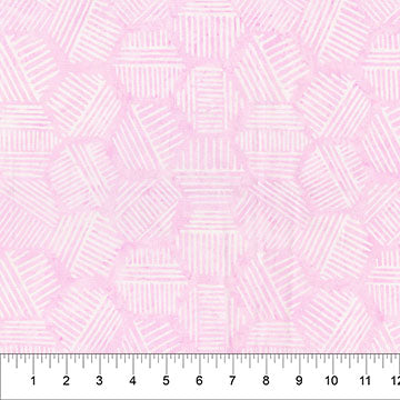 Cotton Fabric Banyan Pastel Pink Hexies 44/45"