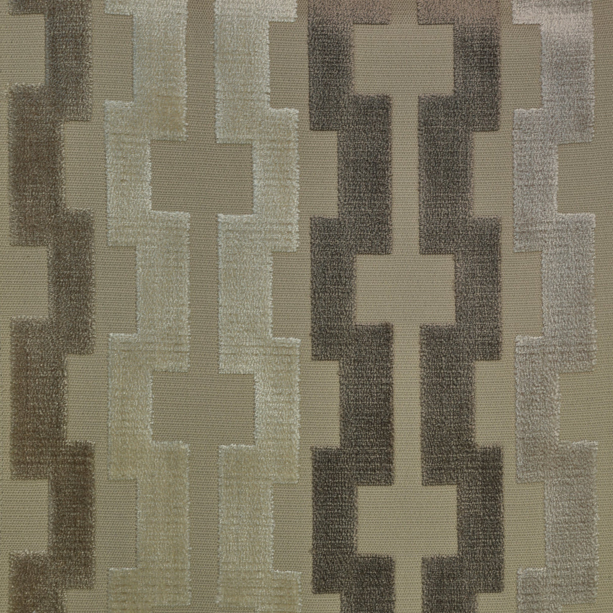 Cut Velvet Upholstery Fabric Bardot Geometric Pattern