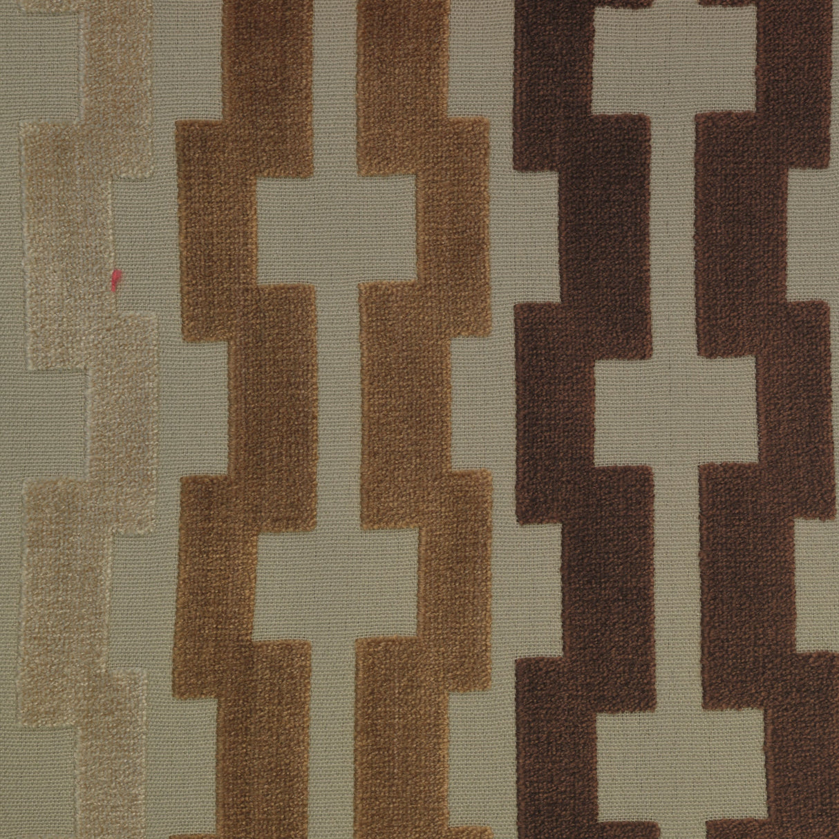 Cut Velvet Upholstery Fabric Bardot Geometric Pattern