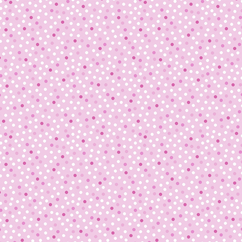 Polyester Cuddle Fabric Lots a Dots Blush