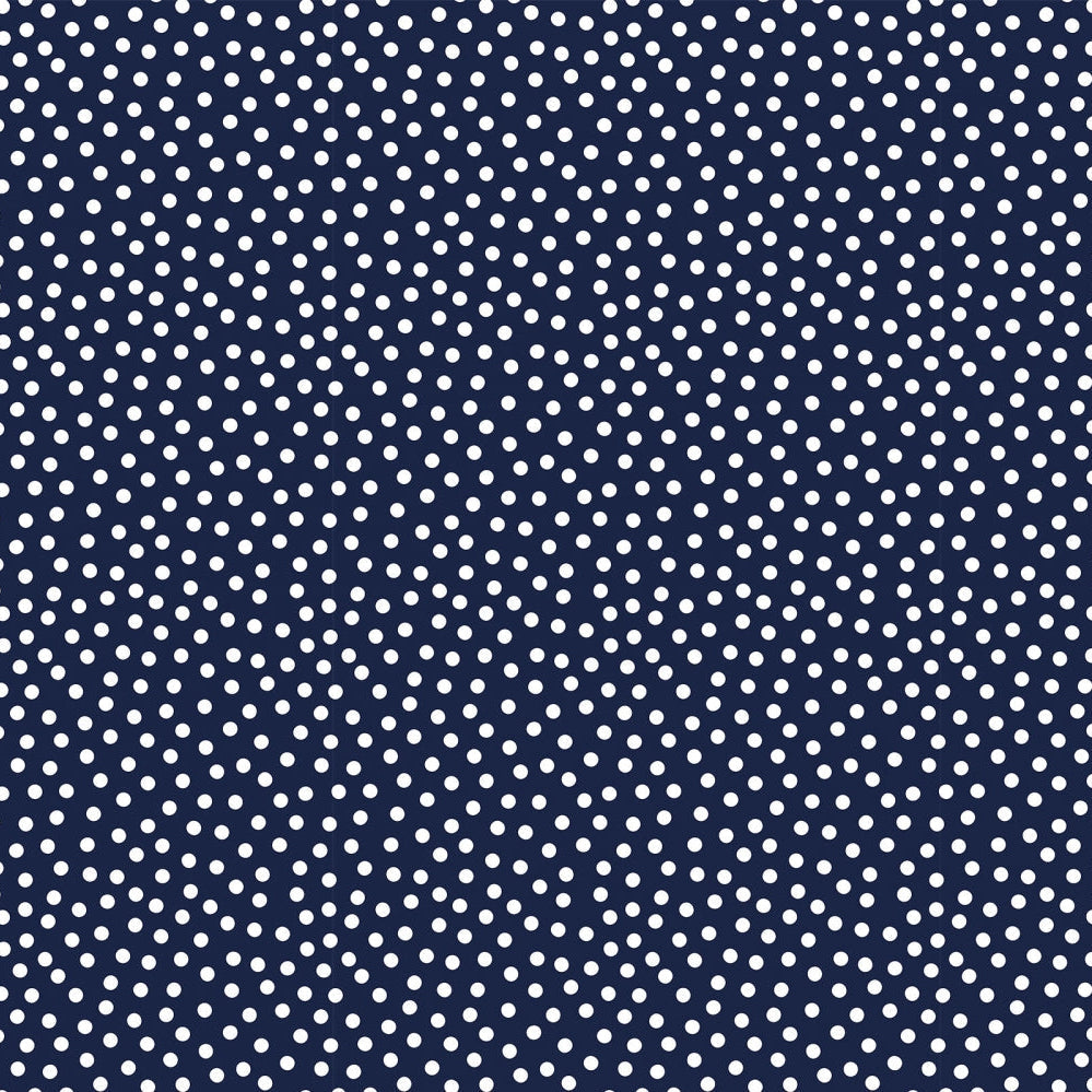 Polyester Cuddle Fabric Navy Lots a Dots