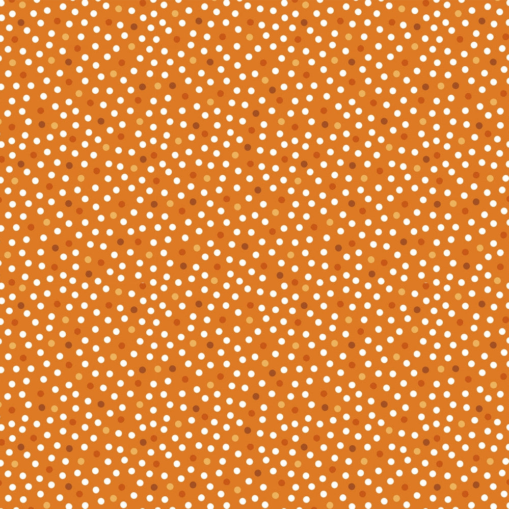 Quilting Cuddle Orange Dots Fabric Per Yard