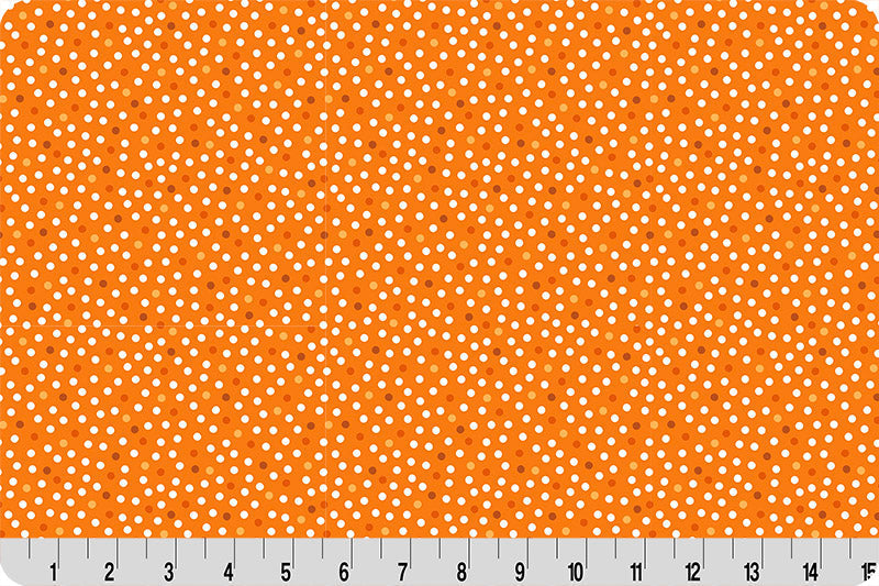Quilting Cuddle Orange Dots Fabric Per Yard