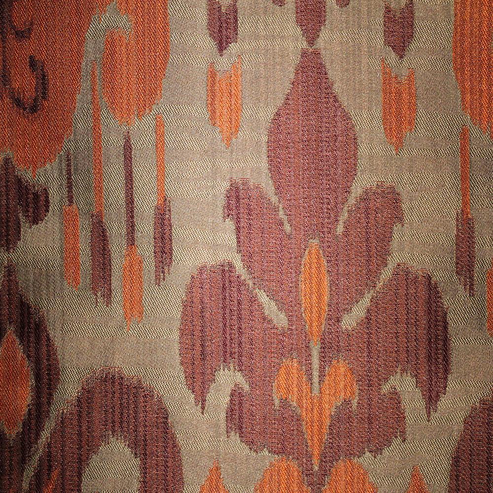 Jacquard Ikat Drapery Fabric by the Yard