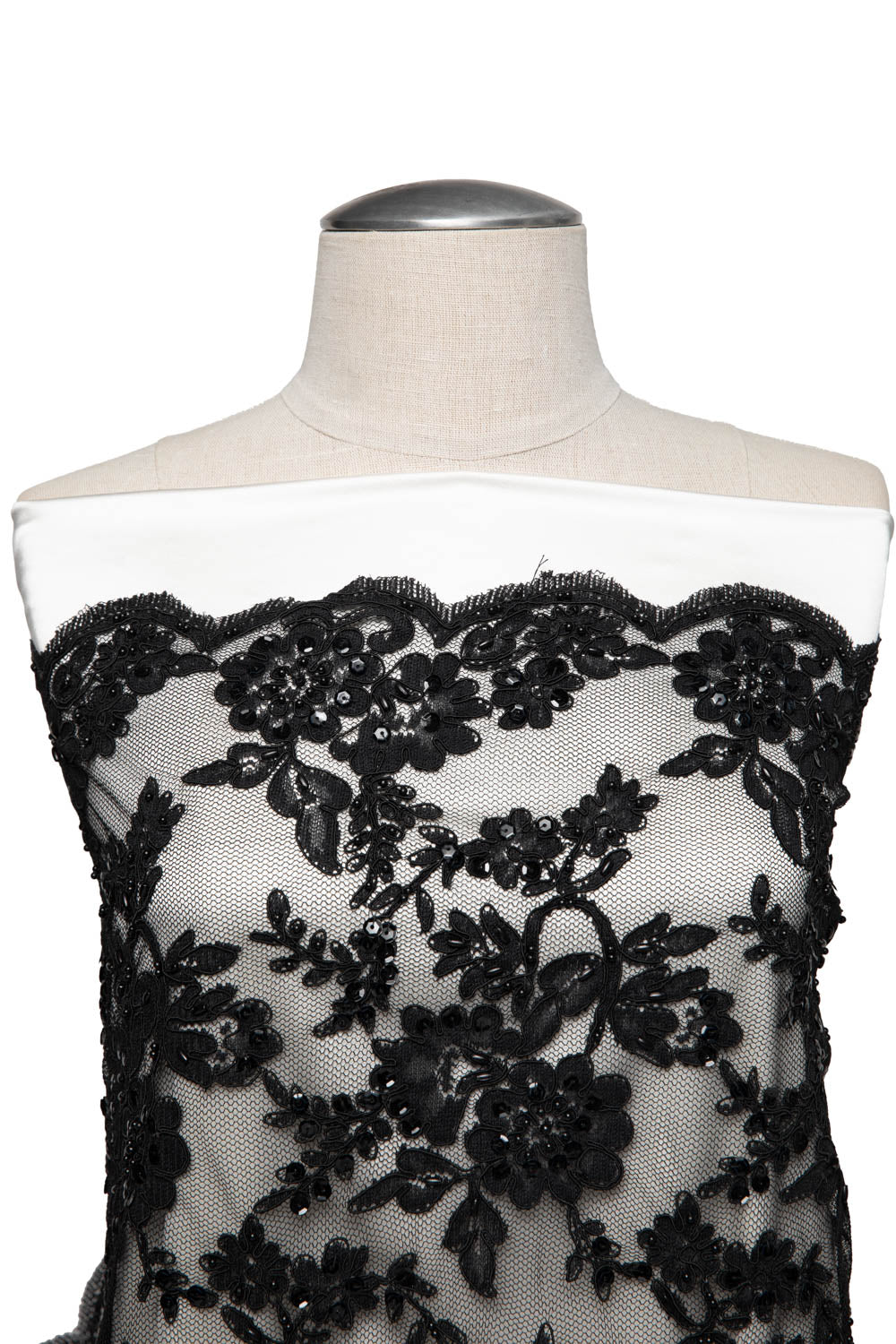 1 Yard Re-Embroidery Lace Fabric Cord Glorious Design Luxurious Texture 52/54" Wide