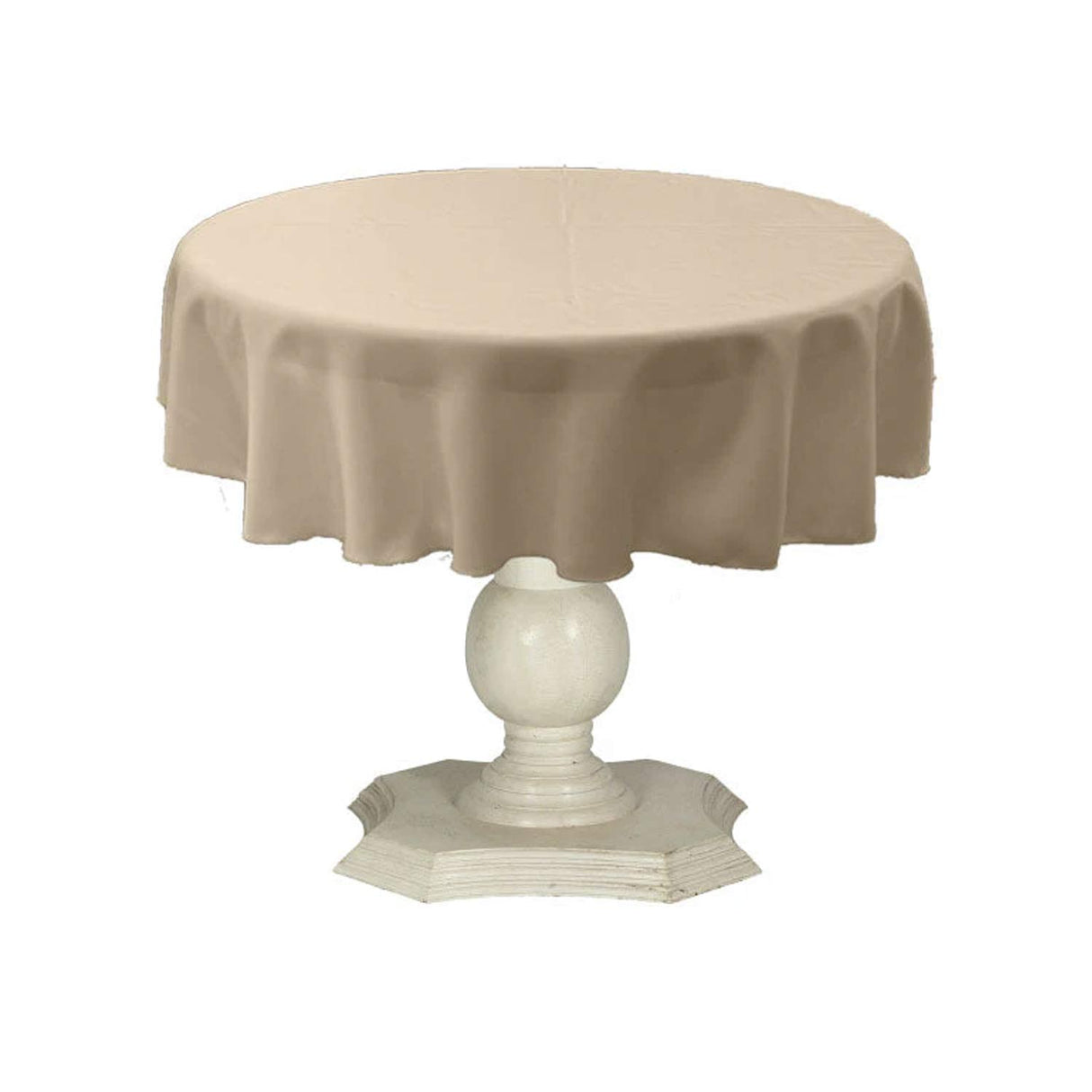 Tablecloth Dull Bridal Satin Fabric - 54" Round, Color Options (1 Piece)