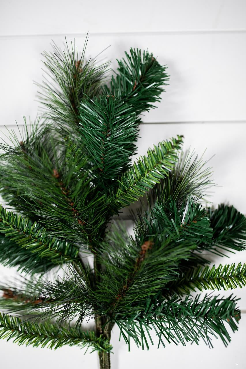 18 Inch Belgium Mix Christmas Spray Decorative Pine Branch Stem